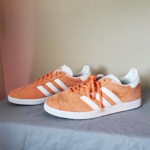 Adidas Classics Women's Orange Suede Gazelles